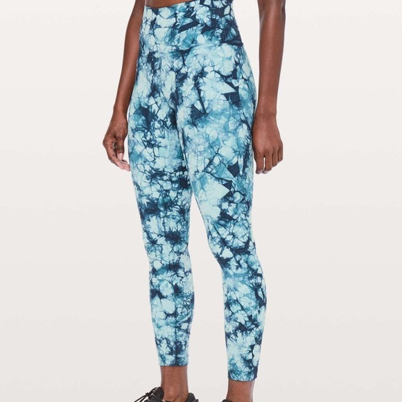lululemon athletica Pants - Lululemon Wunder Under Hi-Rise 7/8 Tight *Dual Shibori Full-On Luxtreme …